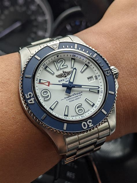 welche breitling ocean|breitling superocean 42 white dial.